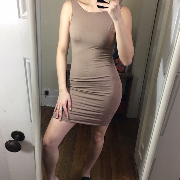 Fashion Nova Dresses & Skirts - 4/$40 🌴 Open back nude dress!